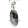 KPLL08048 Designer Style White Metal Onyx Pendant