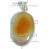 KPLL08057 Trendy White Metal Onyx Pendant