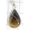 KPLL09021 Exotic White Metal Onyx Pendant