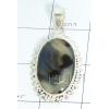 KPLL09025 Beautiful Onyx White Metal Pendant