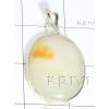 KPLL09028 Stylish White Metal Onyx Pendant