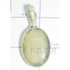 KPLL09035 New Design White Metal Carved Onyx Pendant