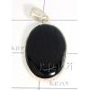 KPLL09038 Elegant White Metal Onyx Pendant