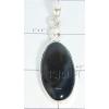 KPLL09039 Unique & Stylish White Metal Onyx Pendant