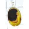 KPLL09040 Fashionable White Metal Onyx Pendant