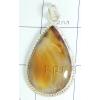 KPLL09045 Exotic White Metal Onyx Pendant