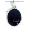 KPLL09131 Wholesale German Silver Moss Agate Pendant