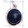 KPLL09132 Genuine White Metal Moss Agate Pendant