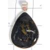 KPLL09146 Trendy White Metal Petrifywood Pendant