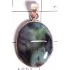 KPLL09158 Exquisite German Silver Green Jesper Pendant