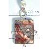 KPLL09167 Luxirious White Metal Rosseta Pendant