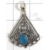 KPLL09178 Elegant White Metal Jewelry Pendant