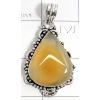 KPLL09182 German Silver Onyx Gemstone Pendant