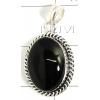 KPLL09186 White Metal Jewelry Black Onyx Pendant