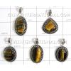 KWLL09029 Wholesale lot of 15 pc Tiger Eye Stone Pendants