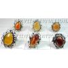 KWLL09049 Wholesale lot of 25 pc Cornelian Gemstone Rings