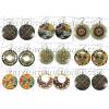 KWLL09069 Wholesale lot of 25 pair Disc Earrings