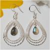 SAELS04016 Labradorite Earrings 925 Sterling Silver