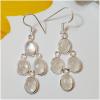 SAELS04019 Rainbow Moonstone Earrings 925 Sterling Silver