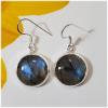 SAELS04052 Labradorite Earrings 925 Sterling Silver