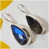 SAELS04058 Labradorite Earrings 925 Sterling Silver