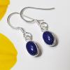 SAEMK08021 Natural Gemstone Lapis Lazuli Handmade Earrings 925 Sterling Silver