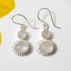 SAEMK08047 New Collection Rainbow Moonstone Gemstone 925 Sterling Silver Designer Earrings