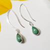 SAEMK08051 Glorious Design Handmade Plain Setting Turquoise Gemstone Earrings 925 Sterling Silver