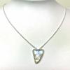 SANLS01011 Rainbow Moonstone Necklace 925 Sterling Silver