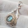 SAPLS01031 Labradorite Pendant 925 Sterling Silver