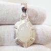 SAPLS01038 Rainbow Moonstone Pendant 925 Sterling Silver