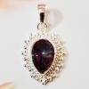 SAPLS01047 Mystic Topaz Pendant 925 Sterling Silver