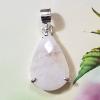 SAPMK08005 Rainbow Moonstone 925 Silver Cut Prong Setting Bezel Pendant