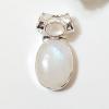 SAPMK08011 Gorgeous Rainbow Moonstone Cab Handmade Silver Pendant