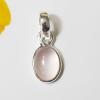 SAPMK08052 Rose Quartz Bejal Pendant 925 Sterling Silver Handmade Jewelry