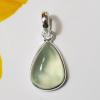 SAPMK08053 Glorious Prehnite Gemstone Handmade Plain Setting Pendants 925 Sterling Silver Pendant