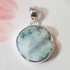 SAPMK08113 Sterling Silver Natural Larimar Gemstone Wholesale Pendant