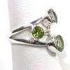 SARLS04015 Green Amethyst Ring 925 Sterling Silver