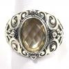 SARLS04027 Citrine Ring 925 Sterling Silver