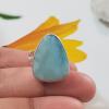 SARMK08003 Adjustable Sterling Silver Indian Wholesale Company Handmade Larimar Rings 925