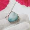 SARMK08052 Adjustable Glorious Look Blue Larimar Earrings 925 Sterling Silver Plain Setting