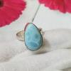 SARMK08060 Adjustable Stunning Party Look Larimar Gemstone Handmade Designer Silver Rings