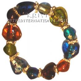 KBKR06027 Trendy Colored Glass beads Bracelet