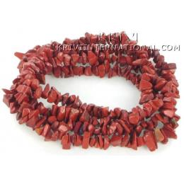 KBKR06088 Red Jasper Chips Gemstone Beads Strand