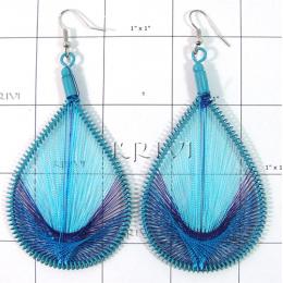 KELL09E32 Lovely Style Fashion Feather Design Earring