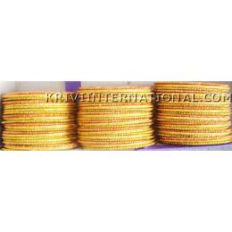 KKKT10056 Metallic bangles sets with glitter handiwork