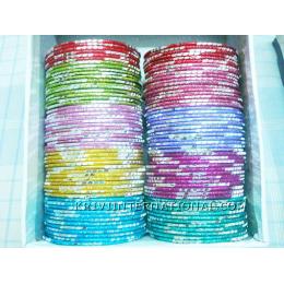 KKLK03019 Package of 12 thin metal bangles