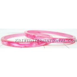KKLK03050 A pair of acrylic bangles with granite work