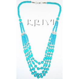 KNKR06027 Glass Beads Imitation Jewelry Necklace