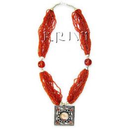 KNKR06037 Beaded Fashion Necklace